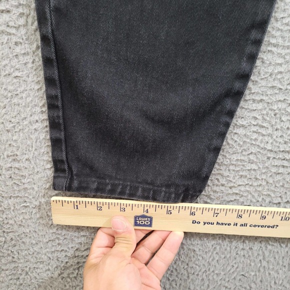 Vintage Carolina Blues‎ Jeans Womens 18 Tall Black Straight Leg Slim High Waist - Picture 5 of 12